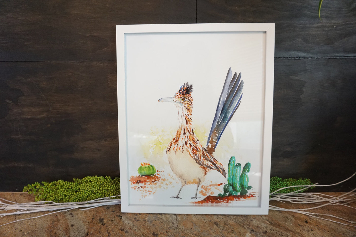 Roadrunner Bird Print, vertical, 11x14