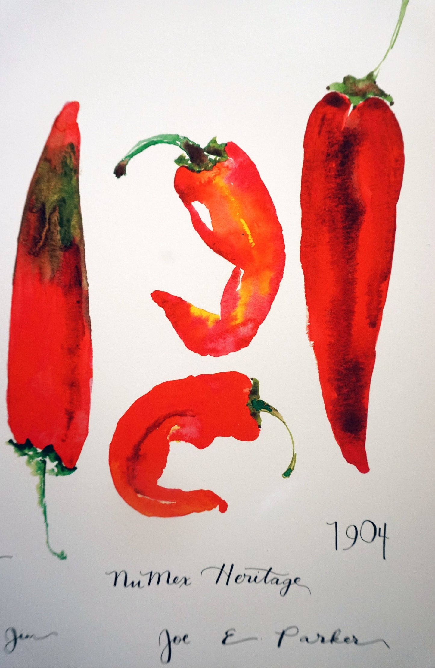 New Mexico Hatch Chile Varieties Print, 11x14