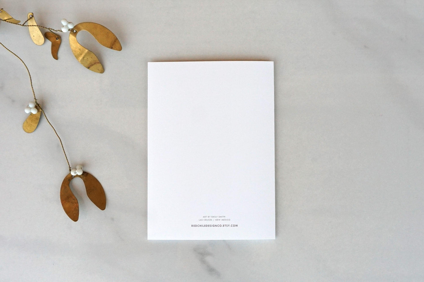 Red chile “I like you” card