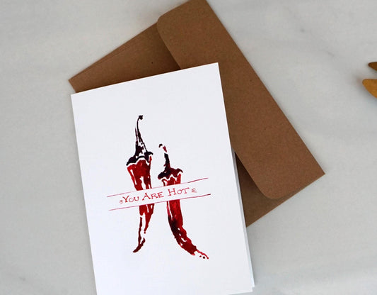 Red Chile "You Are Hot" Card, A7
