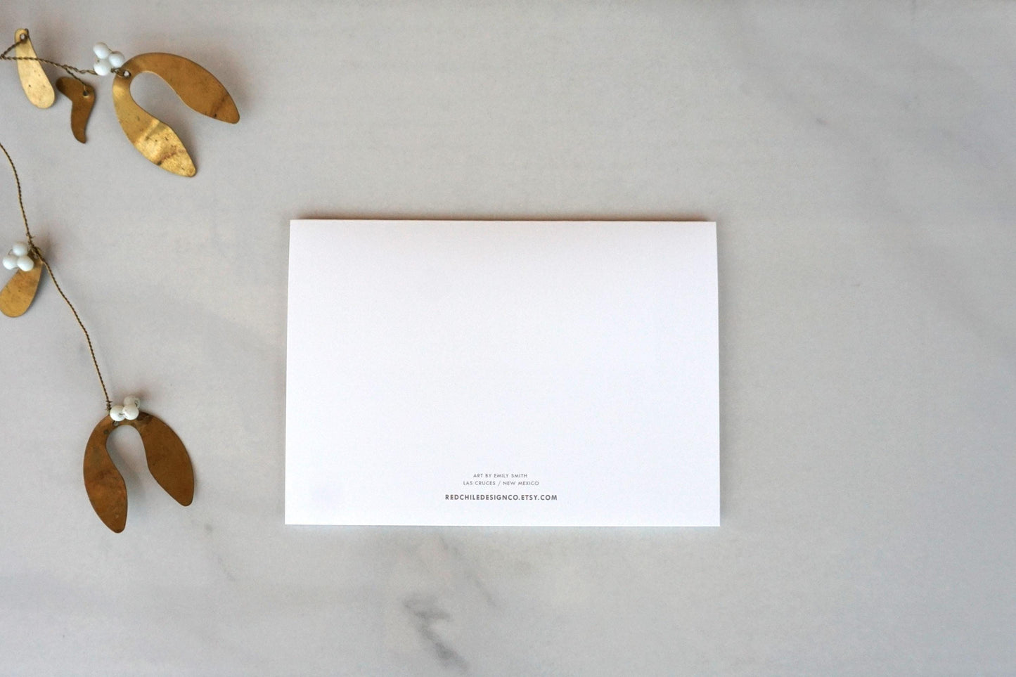 Purple mountains, blank card