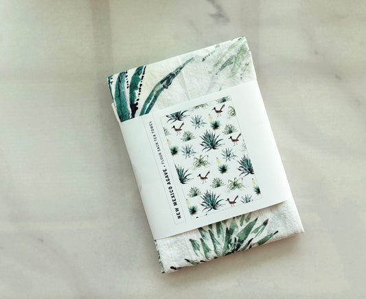 Native Agave Blooms + Roadrunner Flour Sack Towel