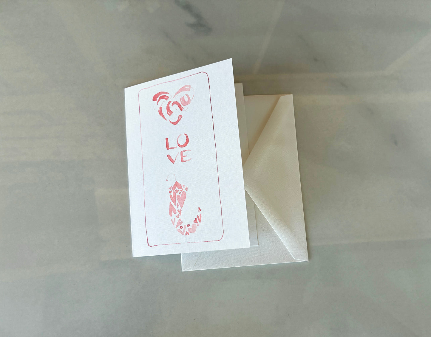 Pink Chile Love Card, A1