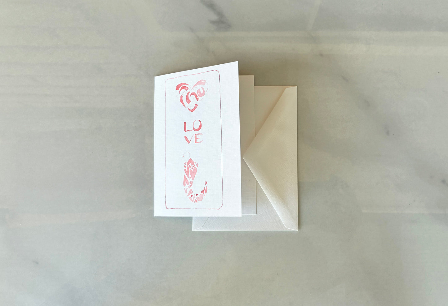 Pink Chile Love Card, A1