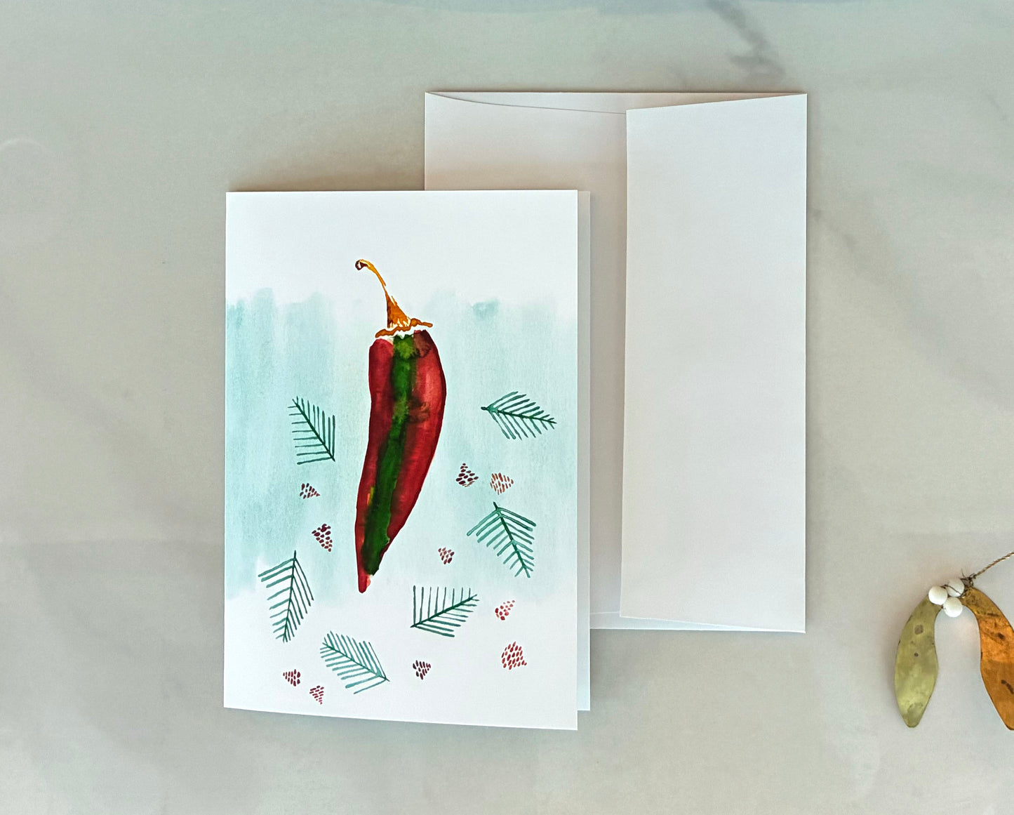 Chile Pines + Cones Christmas Card, A7