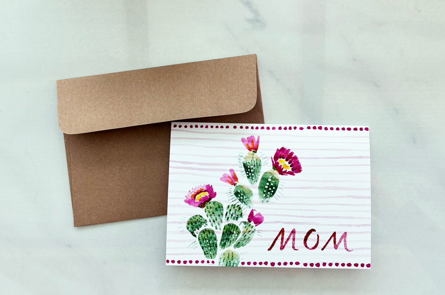 Mother's Day Cacti Blooms Card, A7