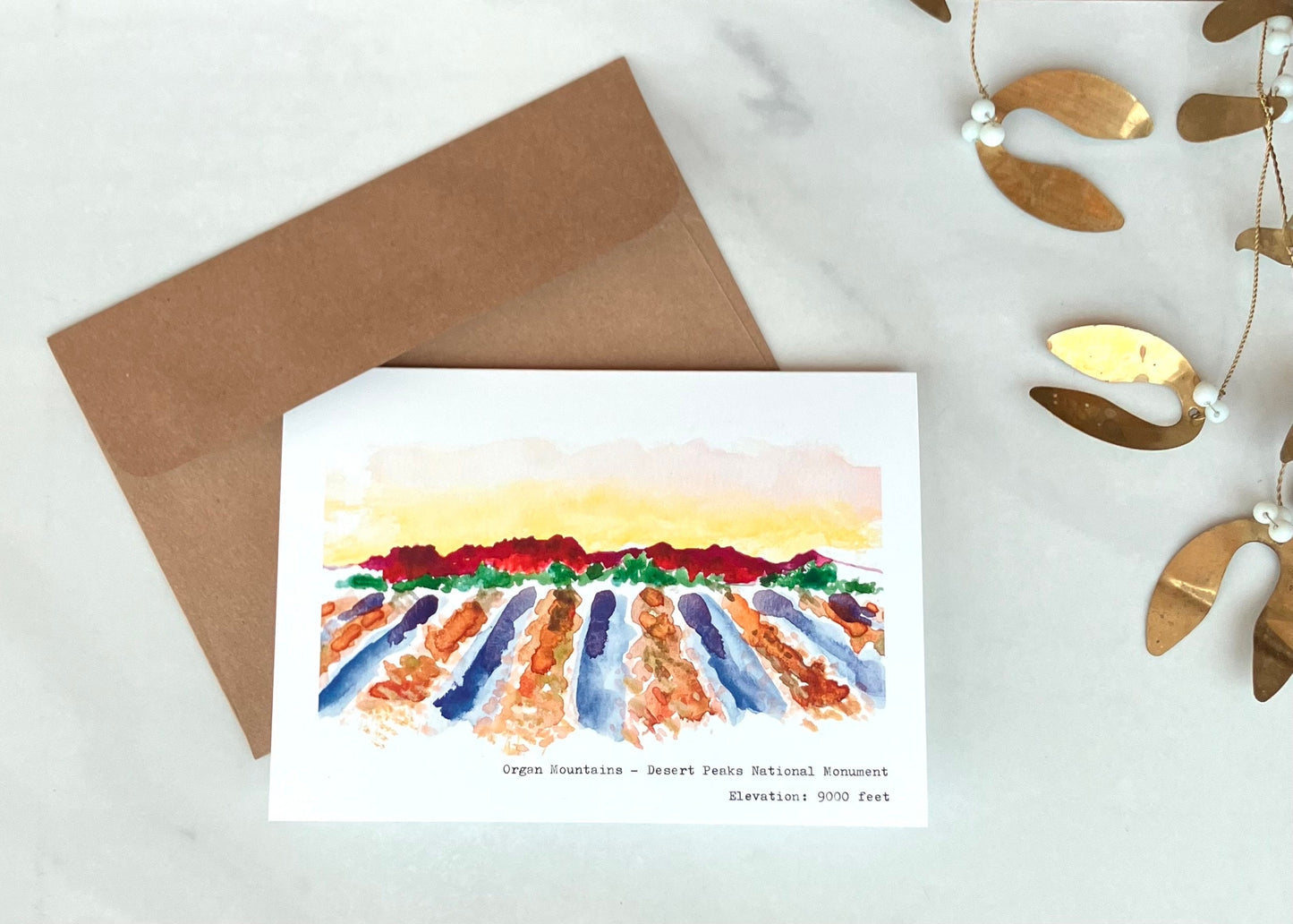 Valley Landscape "Desert Peaks National Monument" Card, A7