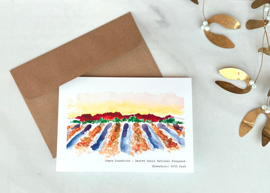 Valley Landscape "Desert Peaks National Monument" Card, A7