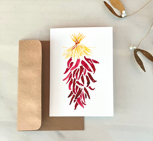 Chile ristra, blank card