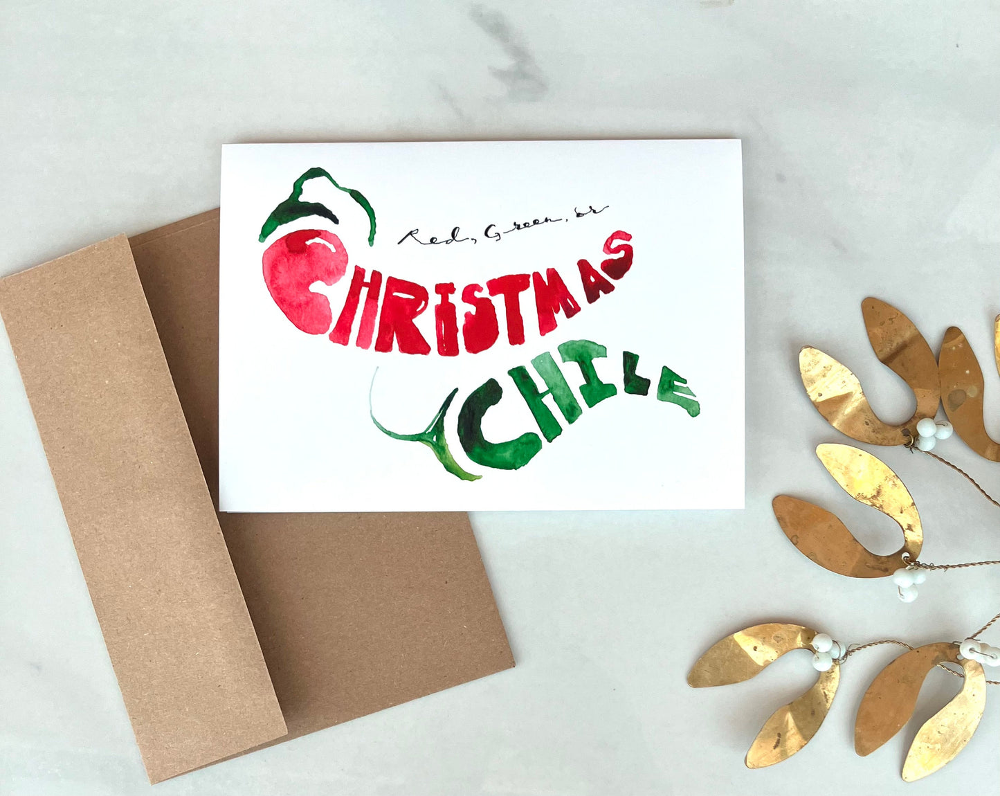 Chile "Red Green or Christmas" Card, A7