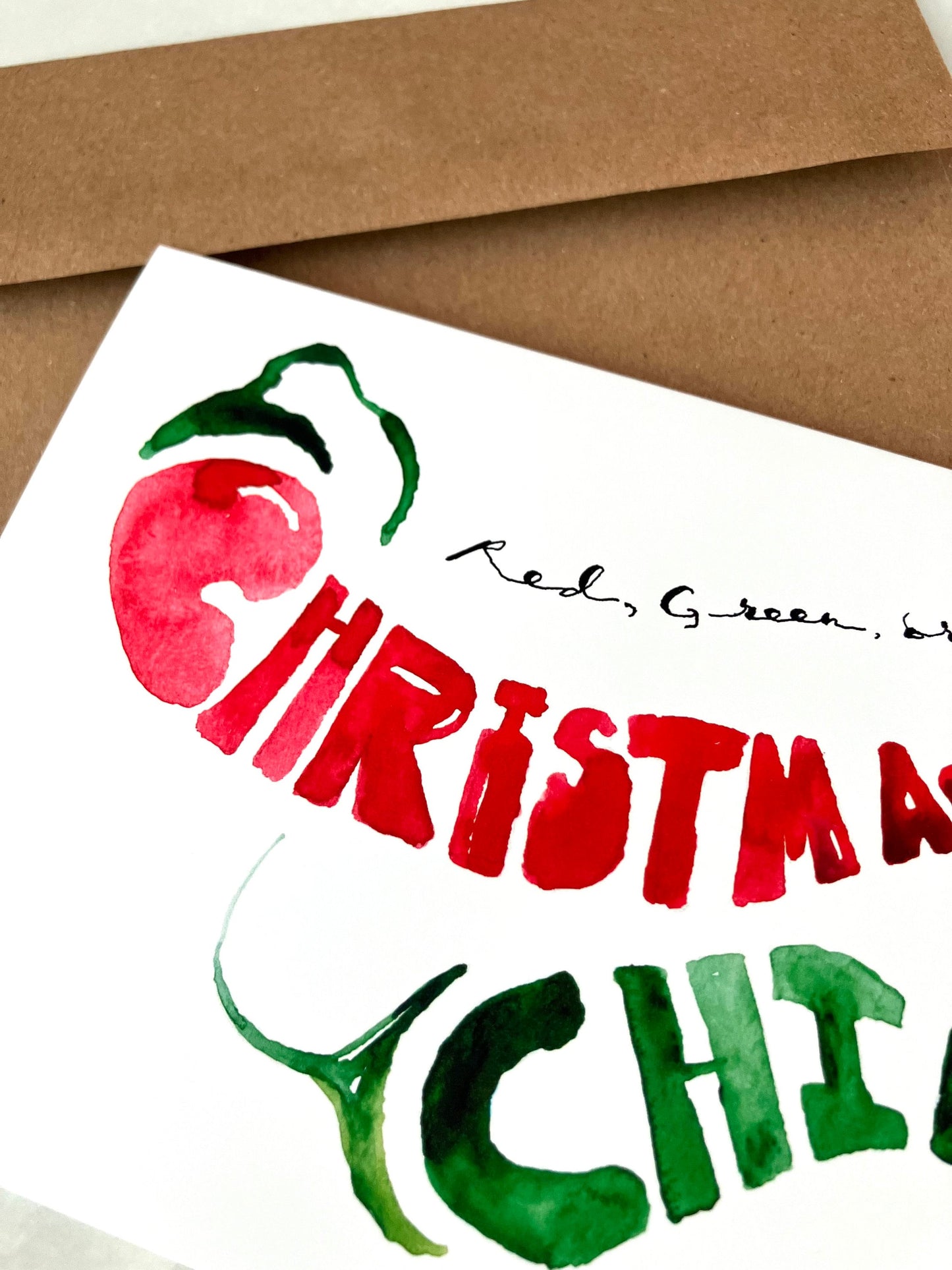 Chile "Red Green or Christmas" Card, A7
