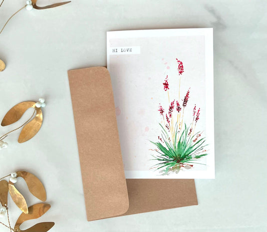 Yucca "Hi Love" Card, A7