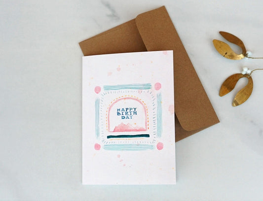 Happy Birthday frame card