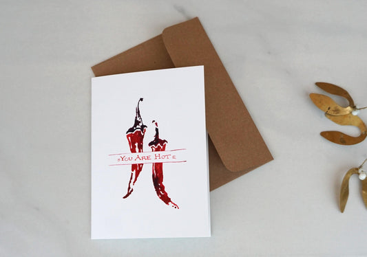 Red Chile "You Are Hot" card