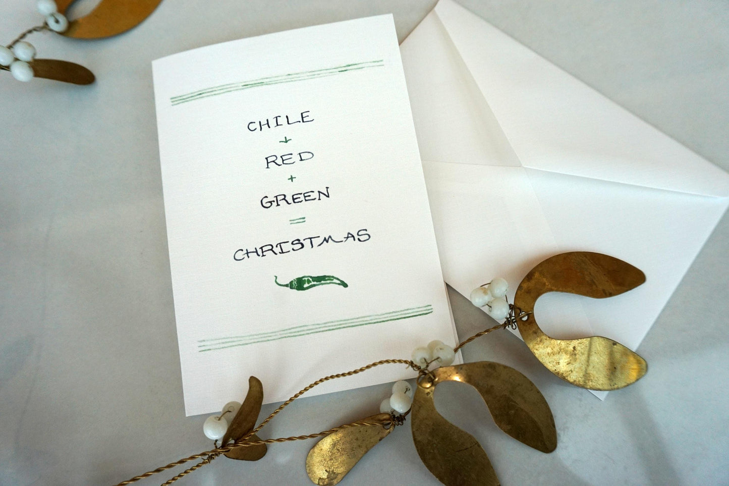 Chile "Red Green Christmas" Card, A1